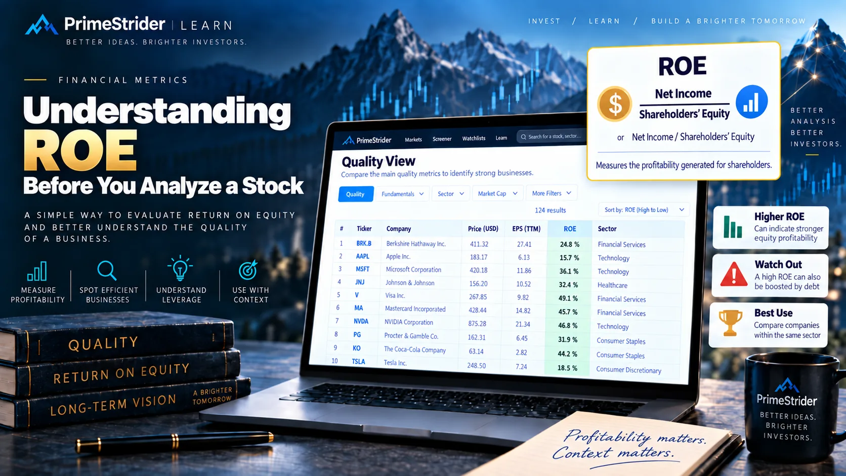 ROE (Return on Equity): Formula, Meaning & Examples